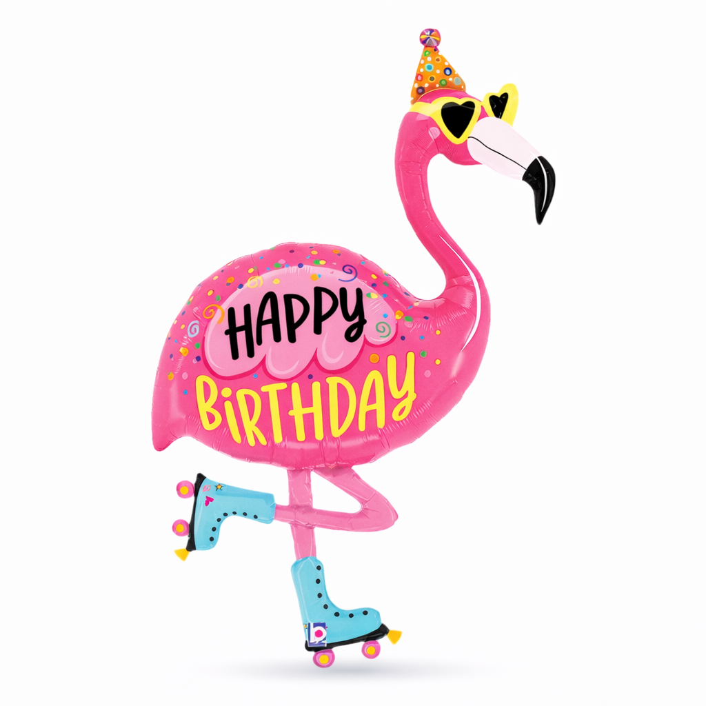 Betallic 42" HBD Flamingo Birthday
